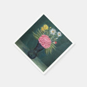 Serviette En Papier Henri Rousseau - Dahlia and Daisies in a Vase (Coin)
