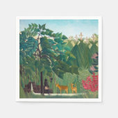 Serviette En Papier Henri Rousseau - La cascade (Devant)