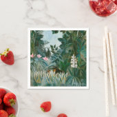 Serviette En Papier Henri Rousseau - La jungle équatoriale (En situation)