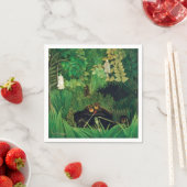 Serviette En Papier Henri Rousseau - Les Joyeux Jesters (En situation)