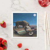 Serviette En Papier Henri Rousseau - Les Tziganes qui dorment (En situation)