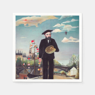 Serviette En Papier Henri Rousseau - Mon portrait-Paysage