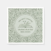 Serviette En Papier Her Next Chapter Green Book Club Bridal Shower (Devant)