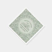 Serviette En Papier Her Next Chapter Green Book Club Bridal Shower (Coin)
