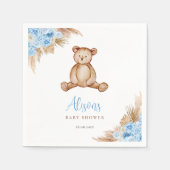 Serviette En Papier Herbe Pampas Ours Teddy (Devant)