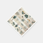 Serviette En Papier Herbes Fleurs Plantes (Coin)