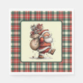 Serviette En Papier Here Comes Santa Claus (Devant)