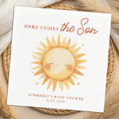Serviette En Papier Here Comes The Son Sunshine Cute Boho Baby Shower