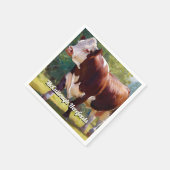Serviette En Papier Hereford Bull (Coin)