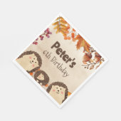 Serviette En Papier Hérisson aquarelle (Coin)