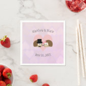 Serviette En Papier Hérisson dans Love Hedgehog Mariage (En situation)