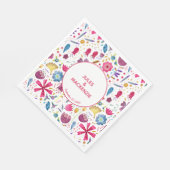 Serviette En Papier Hérisson Fleurs sauvages (Coin)