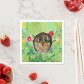 Serviette En Papier Hérisson Mignon (En situation)