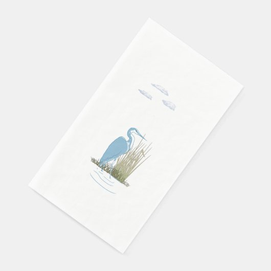 Serviette En Papier Heron tranquille (Coin)