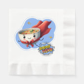 Serviette En Papier Héros soupe, Super Hero Pun Soupe | (Devant)
