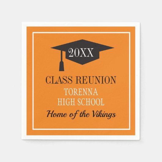 Serviette En Papier Heure de la Réunion ! CUSTOMISEZ vos NAPKINS Réuni (Devant)