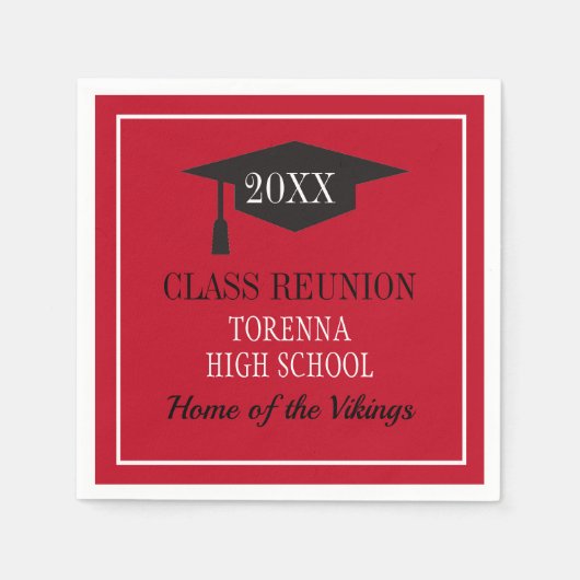 Serviette En Papier Heure de la Réunion ! CUSTOMISEZ vos NAPKINS Réuni (Devant)