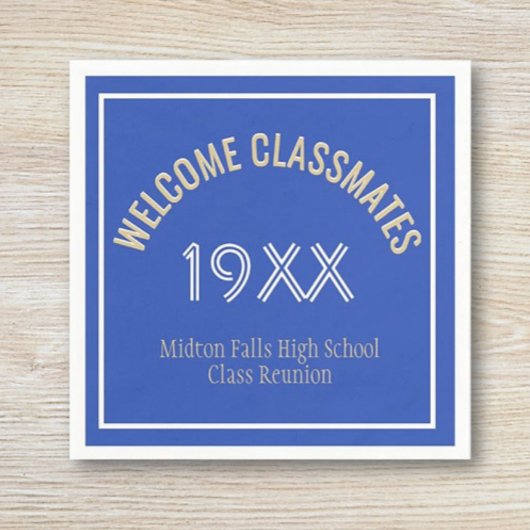 Serviette En Papier Heure de réunion ! Naples de réunion de classe per