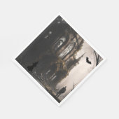 Serviette En Papier Heure de sorcière éffrayante fête d'Halloween (Coin)