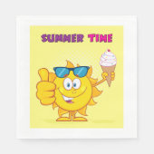 Serviette En Papier Heure d'été (Devant)