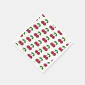 Serviette En Papier Heure d'été Cerises noires (Coin)