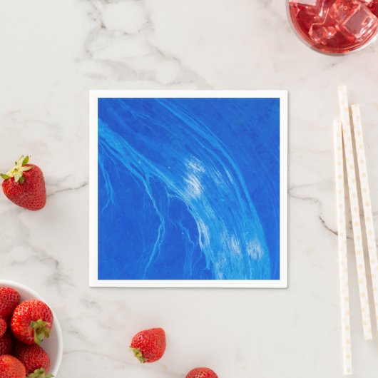 Serviette En Papier Heure d'été des vagues bleues océaniques (En situation)