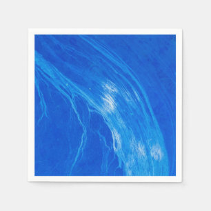 Serviette En Papier Heure d'été des vagues bleues océaniques