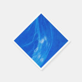 Serviette En Papier Heure d'été des vagues bleues océaniques (Coin)