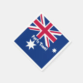 Serviette En Papier Heure du drapeau australien (Coin)