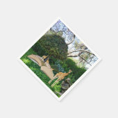 Serviette En Papier Heure du livre de Giraffe, (Coin)