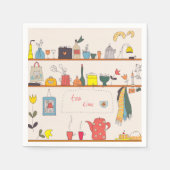 Serviette En Papier Heure du thé de cuisine (Devant)