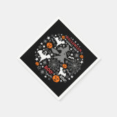 Serviette En Papier Heure Éffrayante Halloween (Coin)