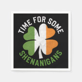 Serviette En Papier Heure pour certains Shenanigans Clover St Patrick' (Devant)