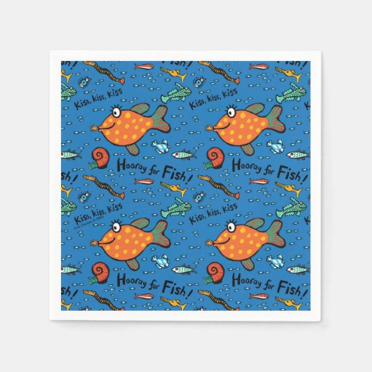 Serviette En Papier Heure pour Motif de poisson (Devant)