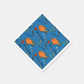 Serviette En Papier Heure pour Motif de poisson (Coin)