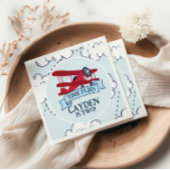 Serviette En Papier Heure Vol avion Anniversaire