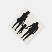 SERVIETTE EN PAPIER HEUREUSE FAMILLE (Coin)