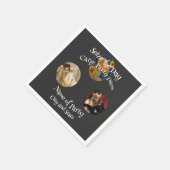 Serviette En Papier Heureuse Fête de 2024 Célibataire au Célibatin Ret (Coin)