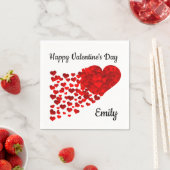 Serviette En Papier Heureuse Sainte-Valentin (En situation)