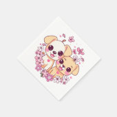 SERVIETTE EN PAPIER HEUREUSE SAINTE-VALENTIN ! (Coin)