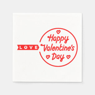 Serviette En Papier Heureuse Sainte-Valentin Love 3 Ply Napkins
