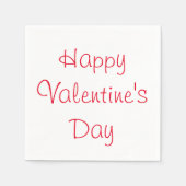 Serviette En Papier Heureuse Sainte-Valentin Napkins (Devant)