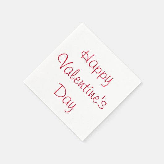 Serviette En Papier Heureuse Sainte-Valentin Napkins (Coin)