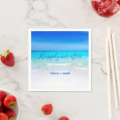 Serviette En Papier Heureusement Jamais Après Blue Paradise Beach Mari (En situation)