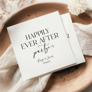 Serviette En Papier Heureusement Jamais Après La Réception De Mariage 