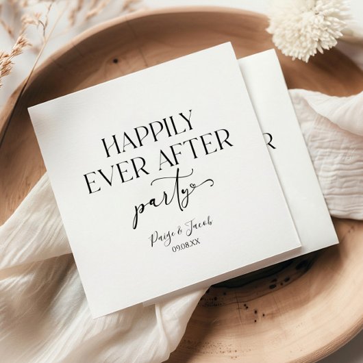 Serviette En Papier Heureusement Jamais Après La Réception De Mariage 