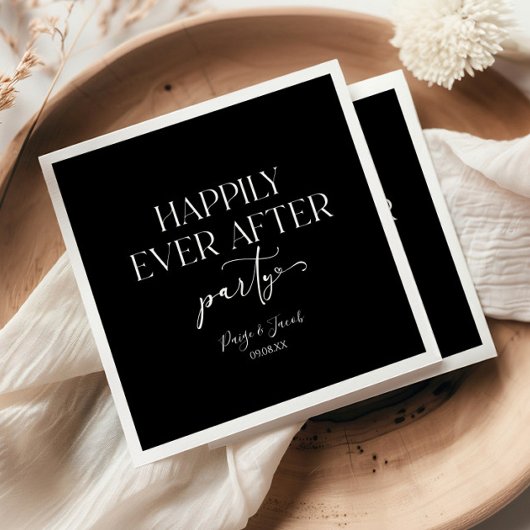 Serviette En Papier Heureusement Jamais Après La Réception De Mariage