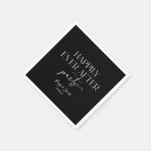 Serviette En Papier Heureusement Jamais Après La Réception De Mariage  (Coin)