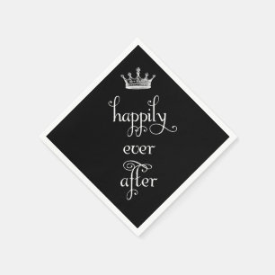 Serviette En Papier Heureusement pour toujours serviettes noires de