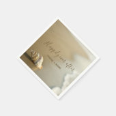 Serviette En Papier Heureusement toujours après Seashell sur la plage  (Coin)